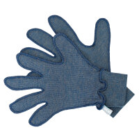 Gloves for men with neurodermatitis - jeans blue L