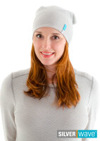 Strahlenschutz Long Beanie Mütze für Damen - beige