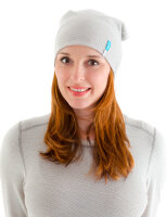 Strahlenschutz Long Beanie Mütze für Damen - beige