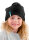 Strahlenschutz Mütze für Mädchen - schwarz Gr. 1 (134-146)
