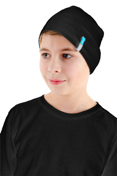 EMF Protection Boys Hat - black