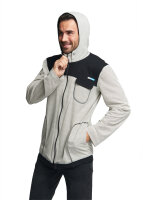 EMF Protection Mens jacket with hood - beige/black 46/48