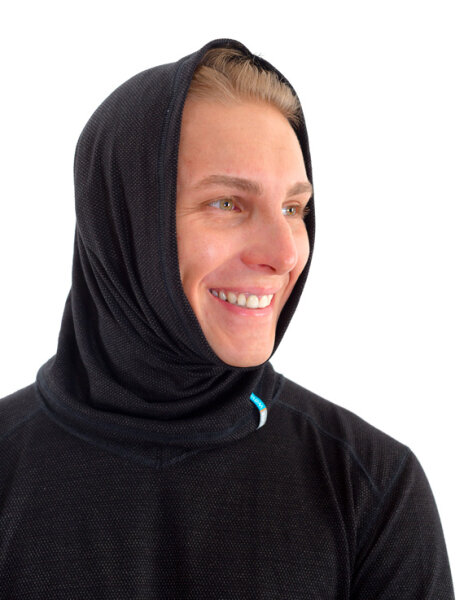 EMF Protection Mens Loop scarf - black