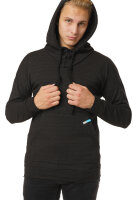 EMF Protection Mens Long-sleeved hooded Shirt - black 46/48