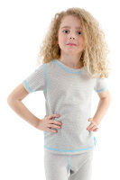 EMF Protection Girls Short-sleeved Shirt - beige 146/152