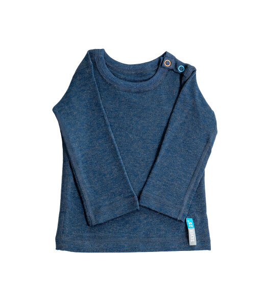Silver25-Langarmshirt für Babys mit Neurodermitis - Jeansblau