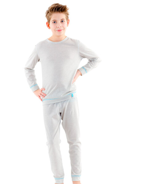 Strahlenschutz Schlafanzug für Jungen - beige