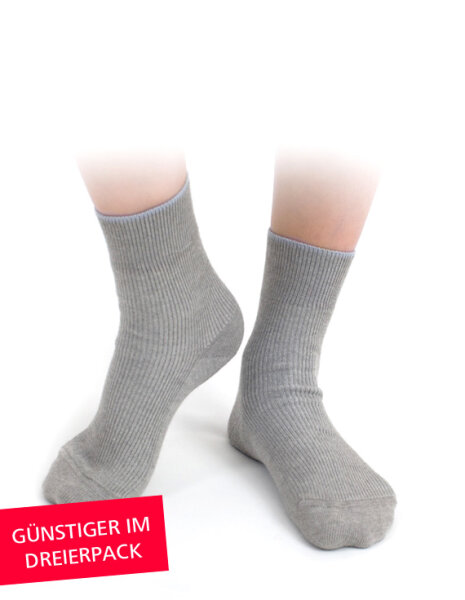 Strahlenschutz Socken für Herren - grau - Dreierpack