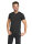 Strahlenschutz V-Neck Kurzarm-Shirt für Herren - schwarz