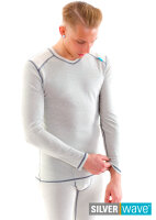 EMF Protection Mens V-Neck Long-sleeved Shirt - beige