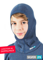 Balaclava for boys with neurodermatitis - jeans blue - pack of two