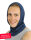 Loop scarf for men with neurodermatitis - blue - pack of two