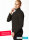 EMF Protection Mens Long sleeve Shirt with Stand-up collar - black - pack of two
