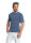 Short-sleeved shirt N - silver-coated textiles for men with neurodermatitis - jeans blue
