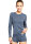 Langarmshirt Basic Silberwäsche für Damen mit Neurodermitis - Jeansblau