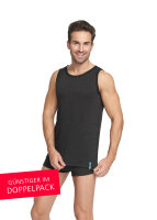 EMF Protection Mens Tank Top - black - Pack of two 50/52