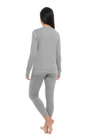 Neurodermatitis pyjama - silver-coated garments for women - grey
