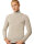 EMF Protection Mens Long sleeve Shirt with Stand-up collar - beige 50/52