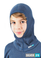 Schalmütze für Jungen mit Neurodermitis - Jeansblau