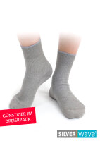 EMF Protection Mens Socks - grey - Pack of three 35-38