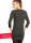 Strahlenschutz Langarm-Longshirt für Damen - schwarz - Doppelpack 32/34