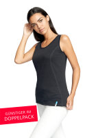 EMF Protection Womens Tank Top - black - Pack of two 32/34